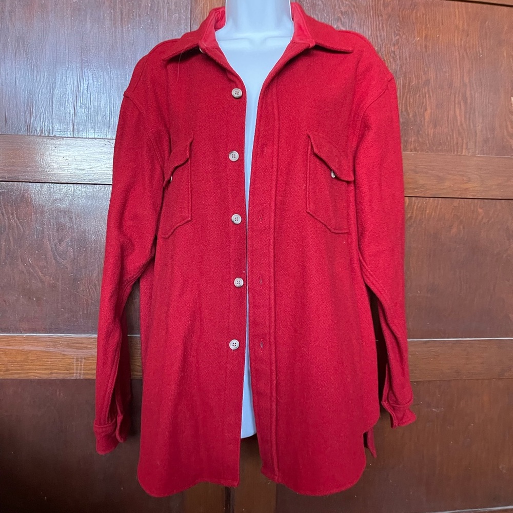 Vintage Woolruch Red Shirt lightweight Jacket